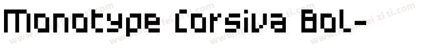Monotype Corsiva Bol字体转换